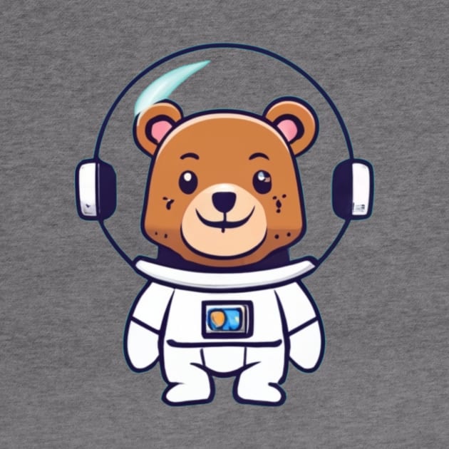 Fashion Astronaut Bear by TopTeeDesigns